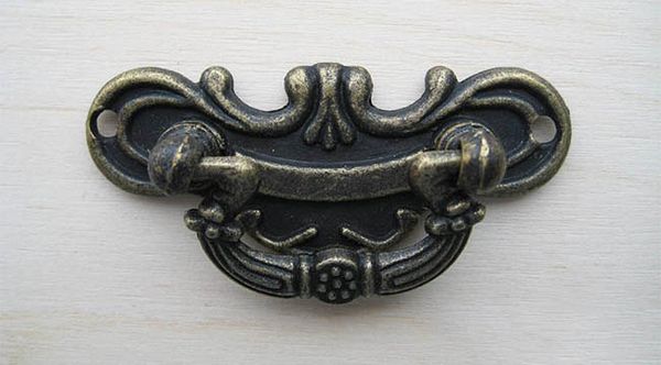 Ручка для шкатулок 57х27 мм, 2 шт, бронза, Hemline