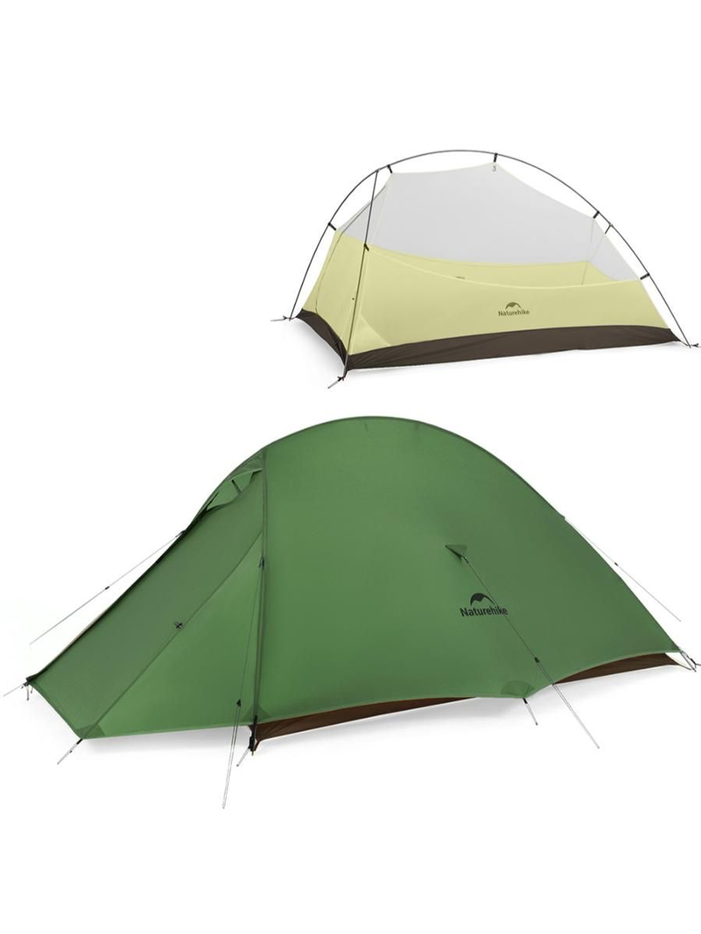 Палатка Naturehike Cloud up Pro CNK2350WS020 двухместная зеленый