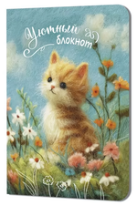 Блокнот 120х165мм. 32л. "Уютный. Кот" (Контэнт)