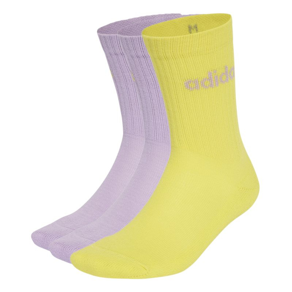 Теннисные носки Adidas Linear Crew Cushioned 3P — power plum/purple lemonade/power plum