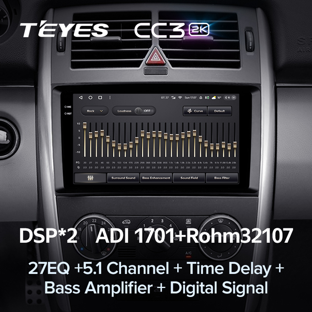 Teyes CC3 2K 9"для Mercedes-Benz B-Class 2005-2011
