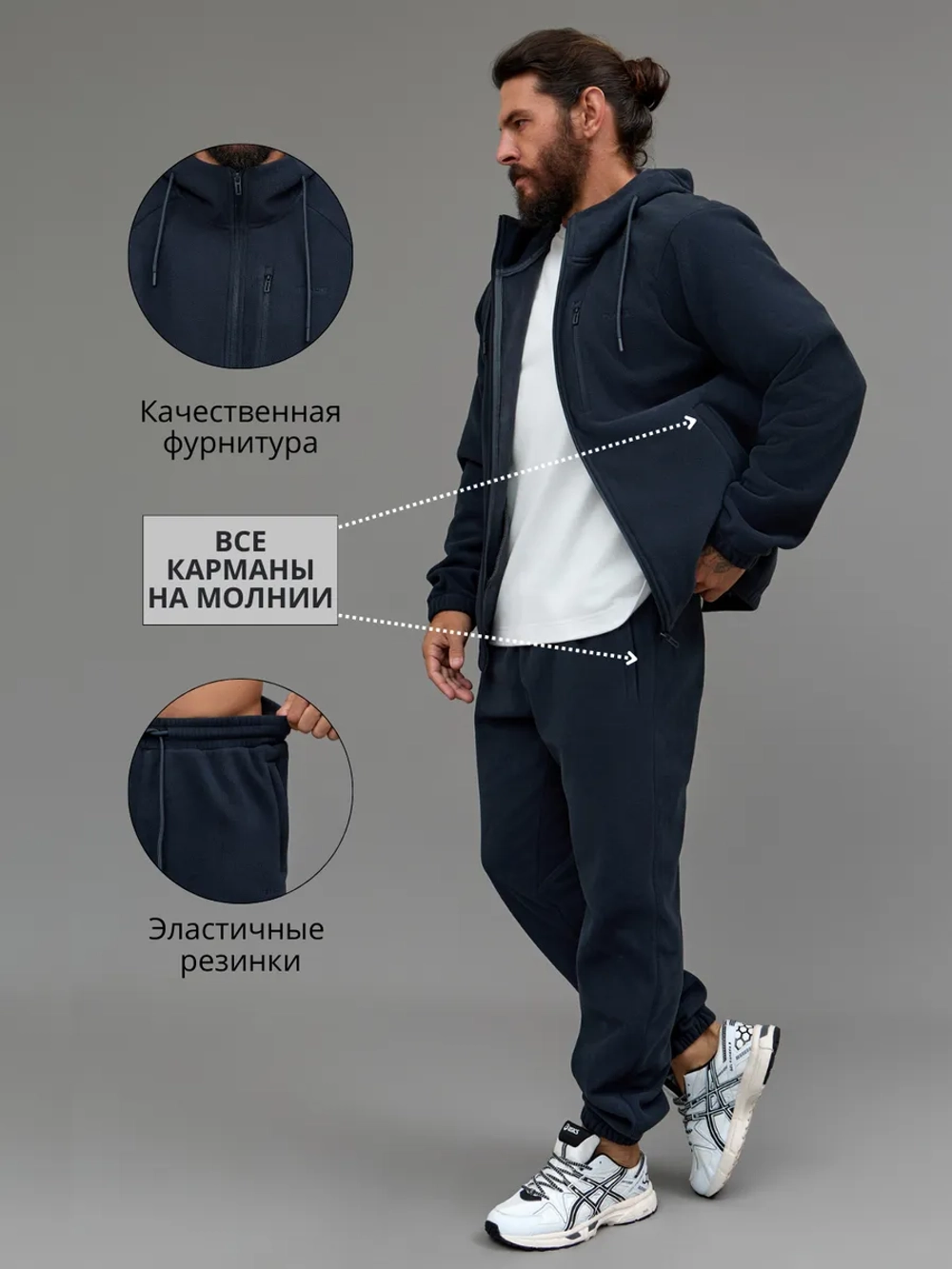 Спортивный костюм флисовый двойка