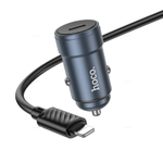 Автомобильное зарядное устройство для Lightning Hoco Z57 PD30W (metal grey)
