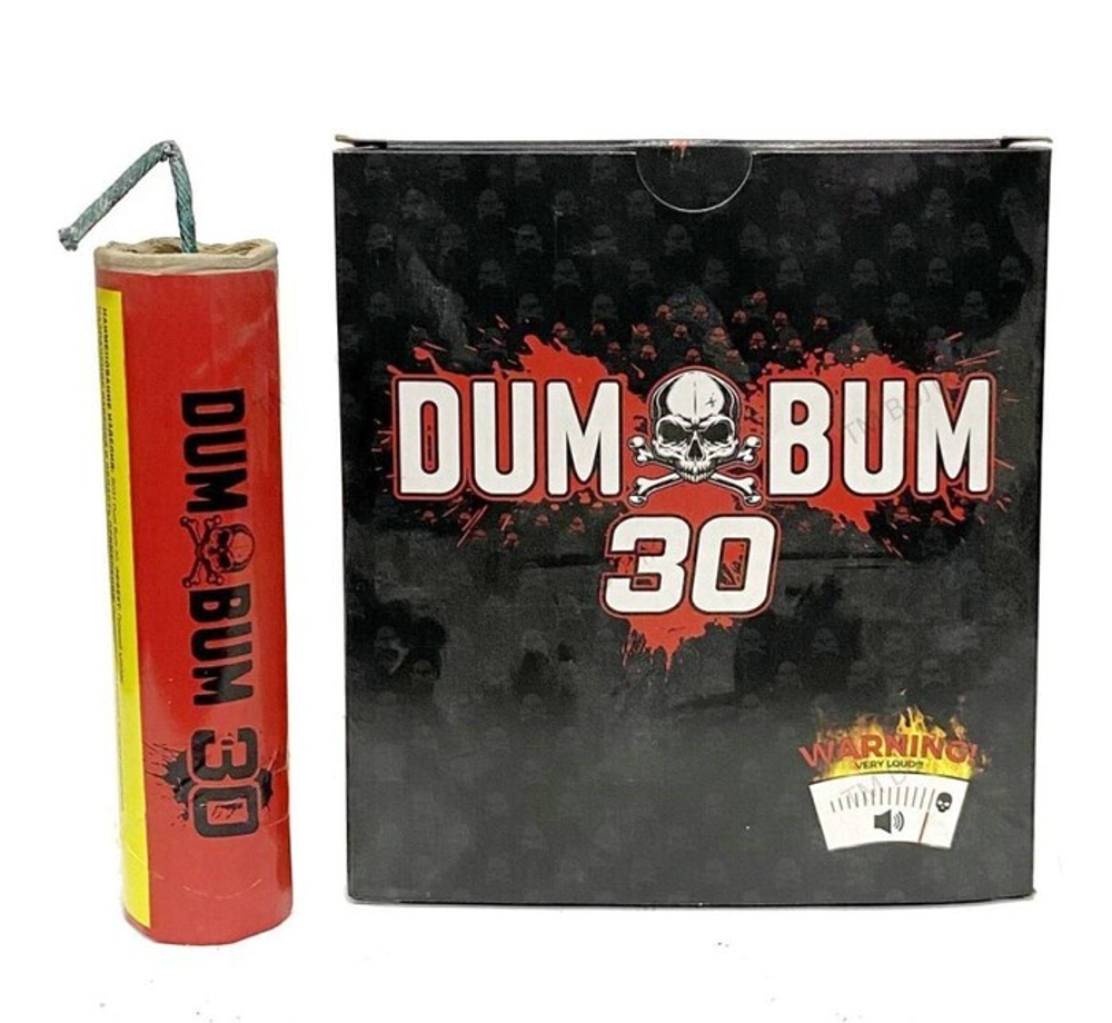 Петарды фитильные "DUM BUM 30" В031 119мм 26-30мм к-т4 шт