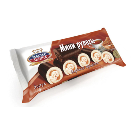 Мини рулеты Мастер десерта Вареная сгущенка 5 шт