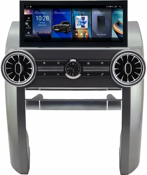 Магнитола для Land Rover Discovery 3 2005-2009 (прямые углы) - Kuberg монитор 12.5" в стиле LEXUS на Android 12, 2К экран, Быстрая, CarPlay, 4G SIM-слот