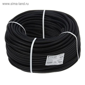 Труба гофр.ПНД d 16 с зондом (100 м) цвет чёрный T.plast арт.:55.01.011.0001