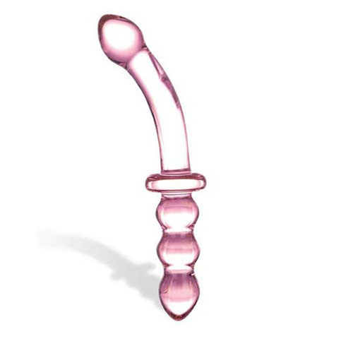Анально-вагинальный фаллос из стекла Purple Pacifier, 20 см