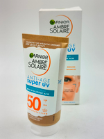 Крем для лица Ambre Solaire Anti-Age super UV SPF 50 с гиалуроновой кислотой 50 мл (Из Финляндии)