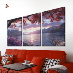 Картина karTTina "Золотой рассвет", 150 см х 70 см