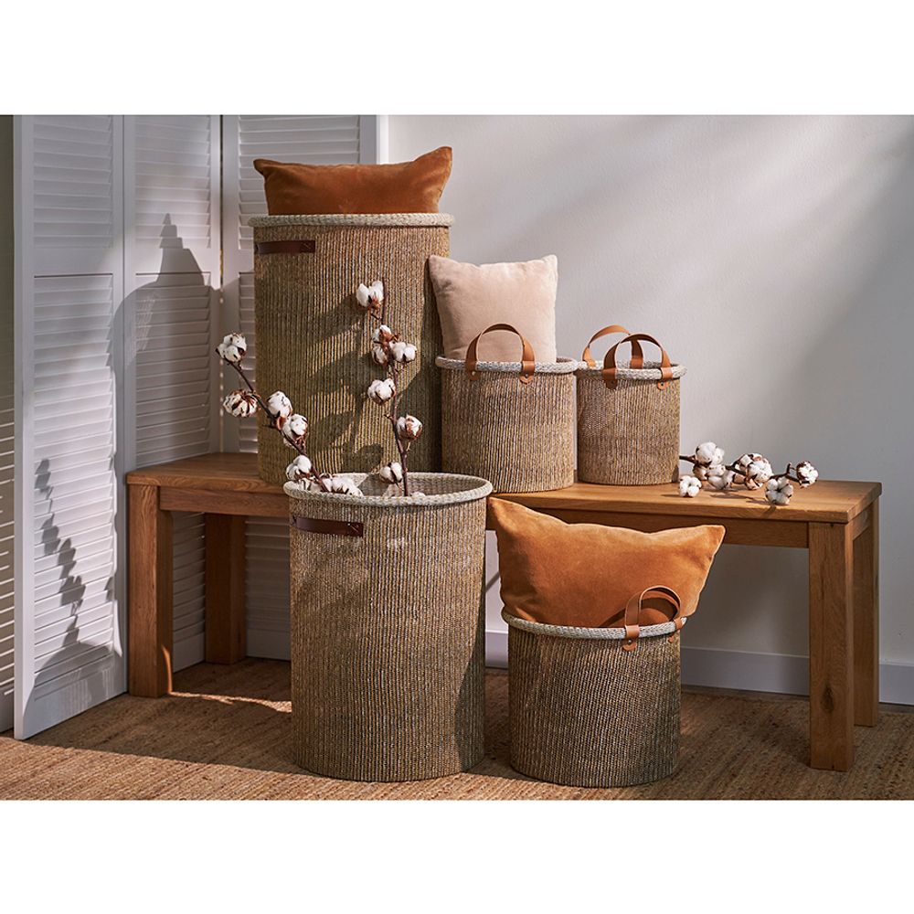 Корзина для хранения Sustainable collection, Ø32х28 см, бежевая