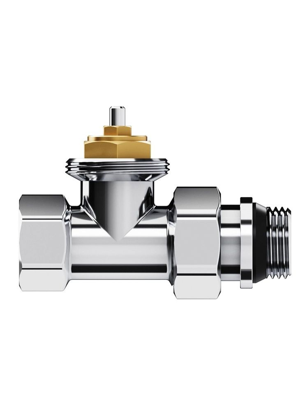 Набор термостатический для радиатора прямой 1/2 Design М30х1.5 Хром Royal Thermo
