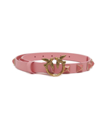 Кожаный ремень LOVE BERRY H2 BELT VITELLO SET Pinko - розовый(100143 A0R6)