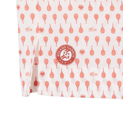 Женское теннисное поло Lacoste Roland-Garros Edition Print - flour/briquette