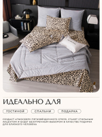 КПБ Сатин Velouria Luxe с Одеялом VL001, Евро, 4 наволочки