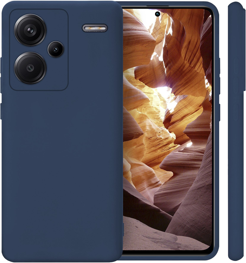 Мягкий Soft Touch чехол из силикона для XIAOMI REDMI NOTE 13 PRO PLUS с бархатной подкладкой