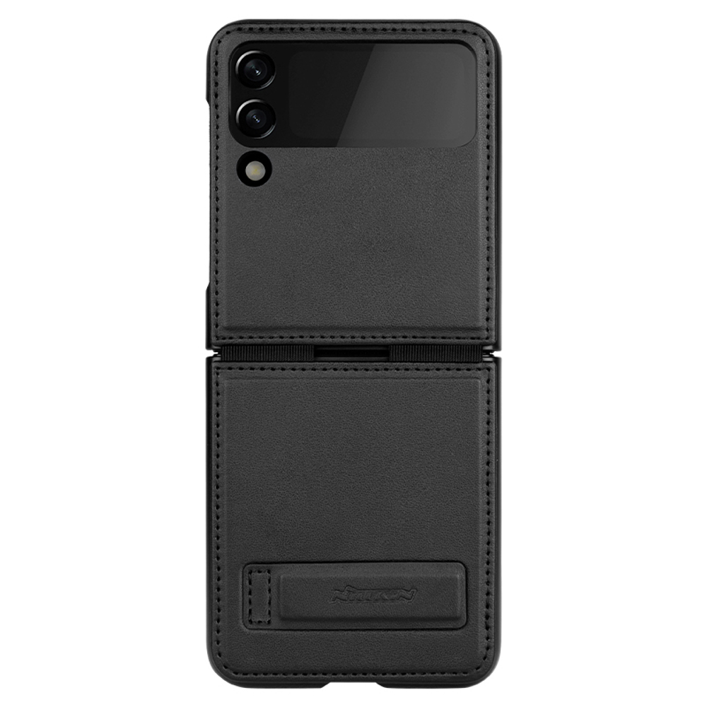Чехол от Nillkin для Samsung Galaxy Z Flip 3 5G, черный цвет, серия Qin Leather