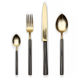 Набор столовых приборов VINTAGE BLACK GOLD TOP 119Набор Herdmar One Size Золотистый