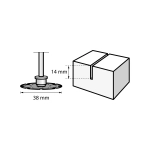 Отрезной круг для древесины 38 мм ® DREMEL 2615S544JB