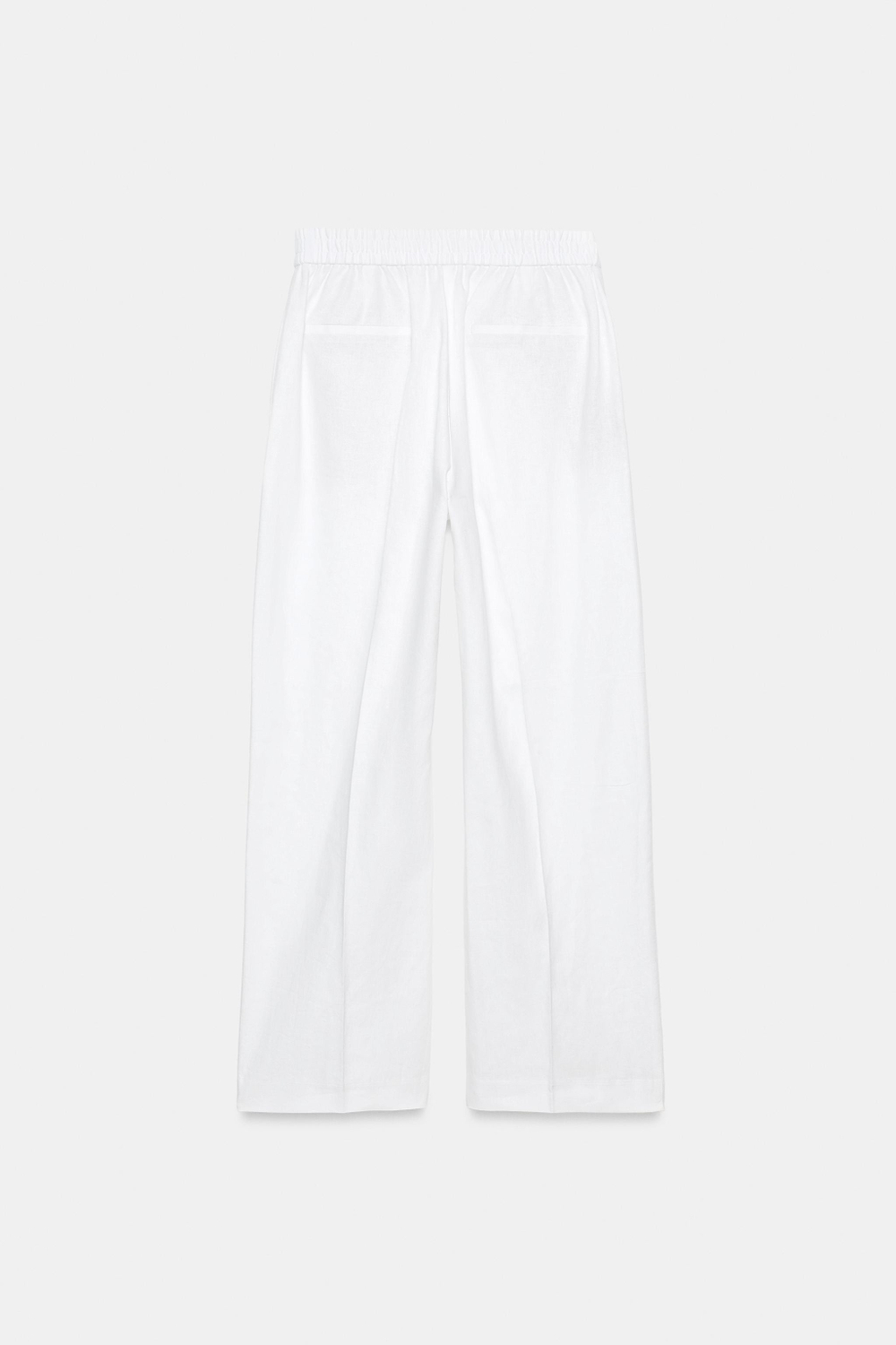 БРЮКИ ПРЯМОГО КРОЯ ИЗ СМЕСОВОГО ЛЬНА — ZARA