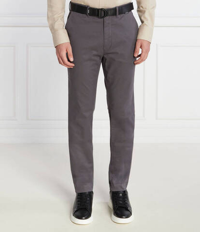 Чиносы + пояс MODERN TWILL Calvin Klein - графитовый(K10K110979)