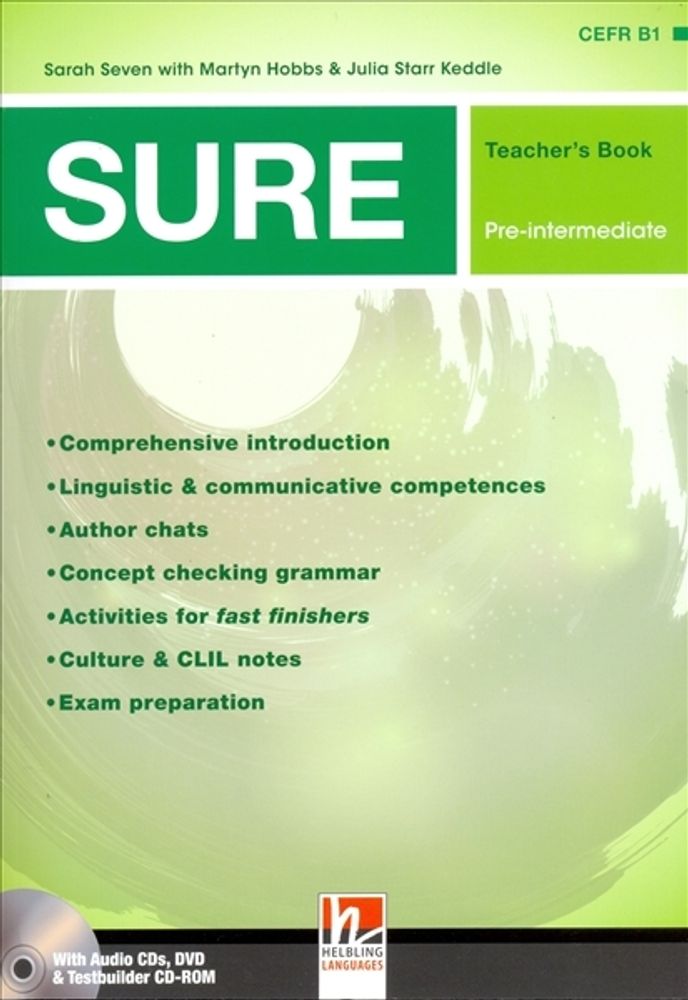 SURE Pre-Interm книга для учителя (Teach Pack [TB + CD(x3) + DVD(x1) + Testbulider 5(x1)] (BrE)