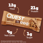 Quest Nutrition, Протеиновый батончик, шоколадная крошка, песочное тесто, 12 штук, 2,12 унц. (60 г) каждый