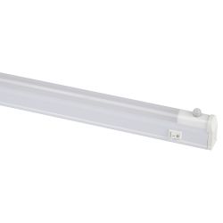 Линейный светодиодный светильник ЭРА LLED-02-04W-4000-MS-W 4Вт 4000K L314мм с датчиком движения и освещения | Бытовые светодиодные линейные светильники