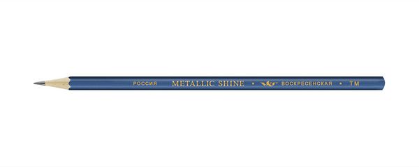Карандаш чернографитный ТМ (HB) 12 шт, 12Д-1596 темно-синий Metallic shine, ВКФ MS01-12Д