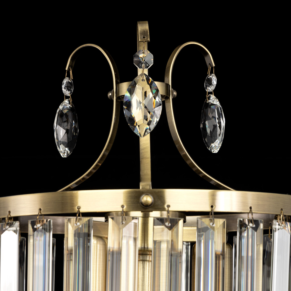 Citilux Инга CL335833 Настольная лампа хрустальная Бронза