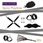 БДСМ-набор в черном цвете Kinky Me Softly (Цвет: черный)