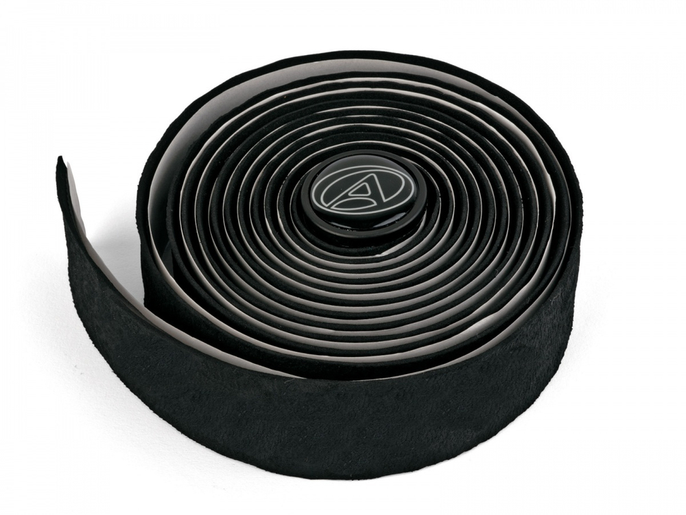 Обмотка руля Tape AGR-E150 Black корковая+крепеж+заглушки на руль, с силиконом на обратной стор., толщ. 2мм, черная AUTHOR