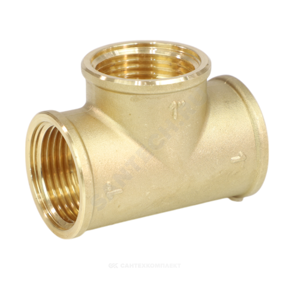 Тройник латунь Ду 50 (2") ВР LD LD.65.514.50
