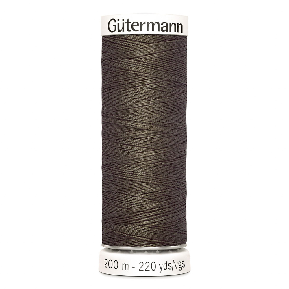 01 Нить Sew-All 100/200 м для всех материалов, 100% полиэстер Gutermann 748277 (480 орехово-коричневый)
