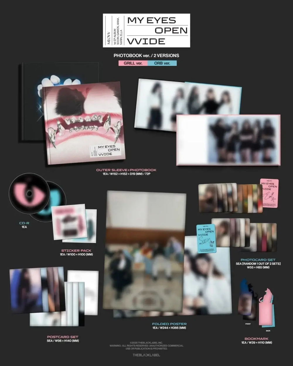 Альбом MEOVV - MY EYES OPEN VVIDE [Photobook ver.] (Grill ver.)