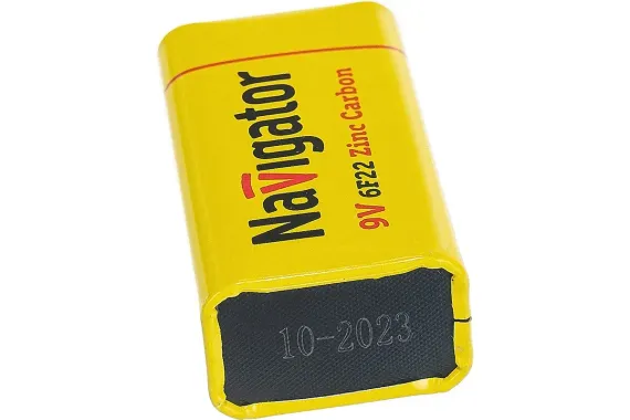 Батарейка Navigator 6F22 9V крона 26465