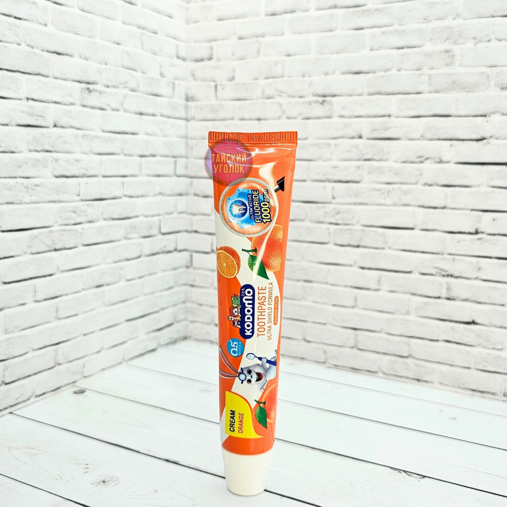 Зубная паста LION Кодомо Апельсин (Orange) 40 гр
