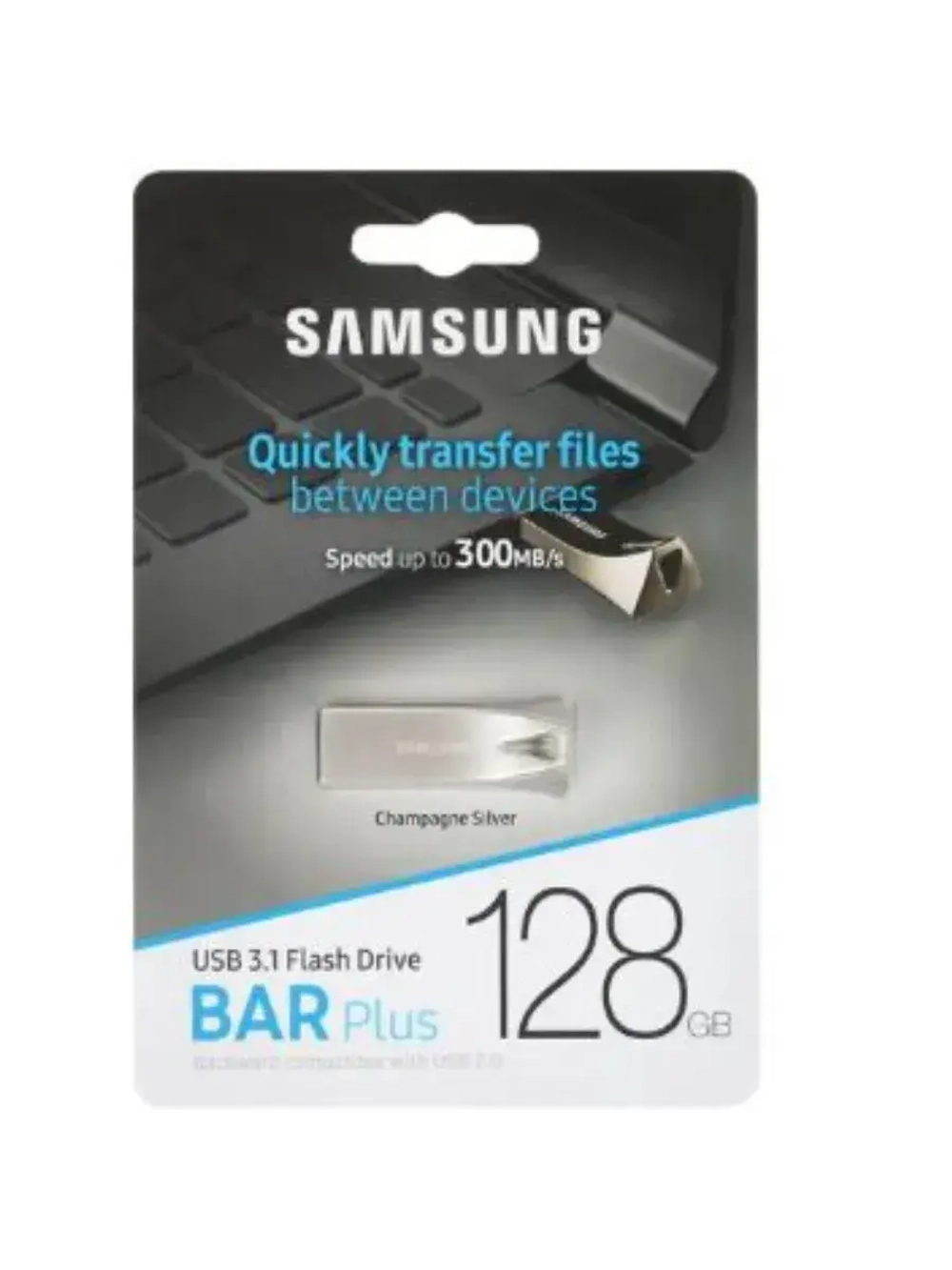 Память USB Flash 128 ГБ BAR Plus MUF-128BE3/APC SILVER