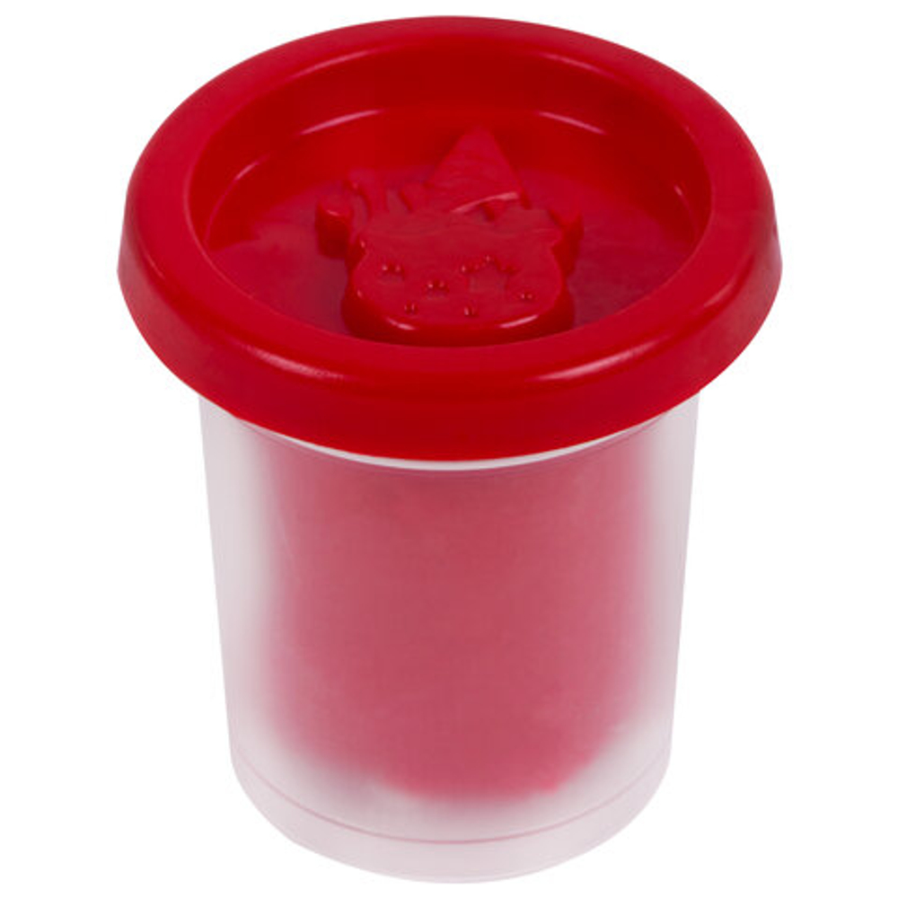 Пластилин тесто BRAUBERG KIDS, 4 цвета, 200г, яркие классические цвета, крышки-штампики, 106714