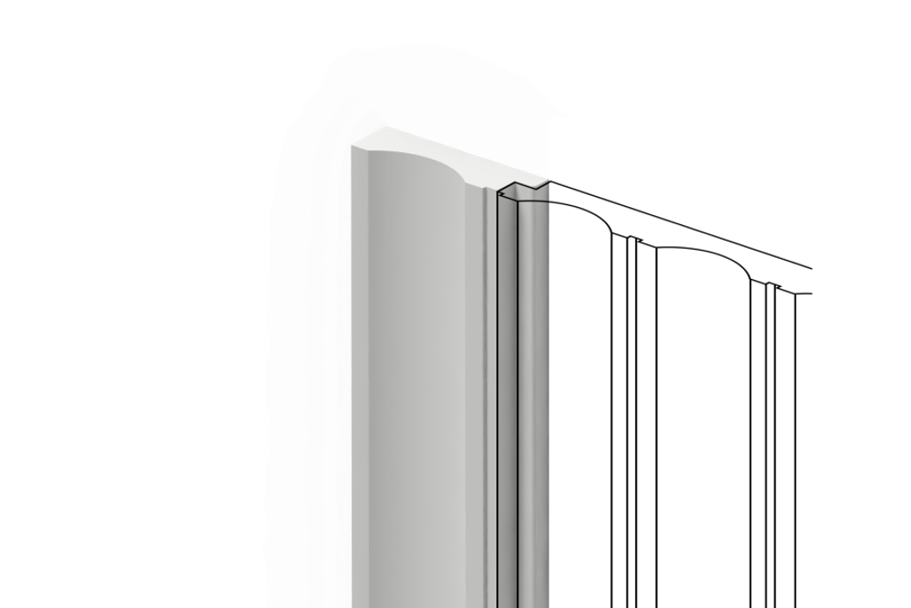 Финишный молдинг LF138A NP Long