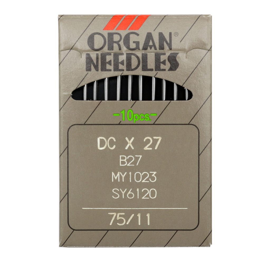 Иглы для промышленных швейных машин DCx27, №75, 10 шт, Organ