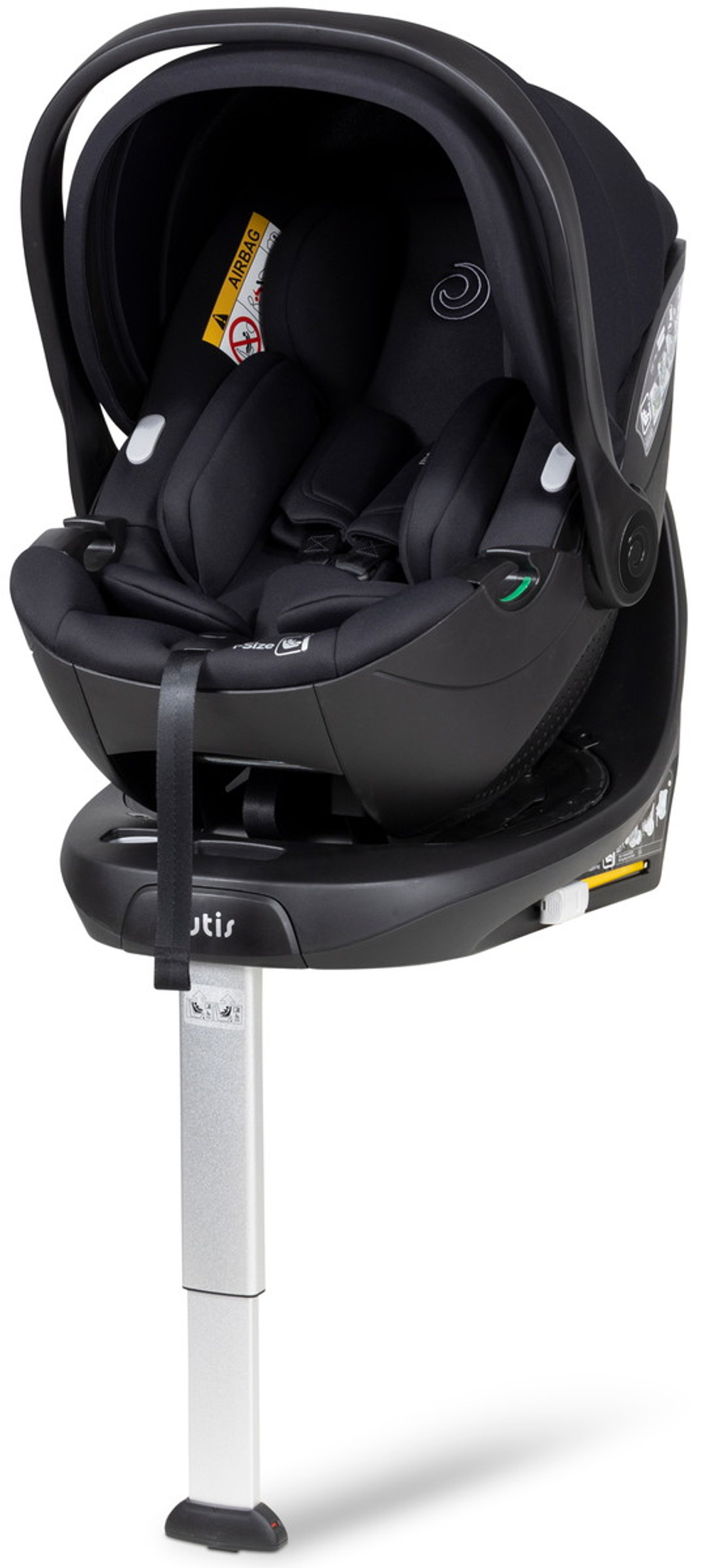 Детская коляска Tutis Leo 3 Plus 4 в 1 с автокреслом Beno Black и базой 1582280 Orange