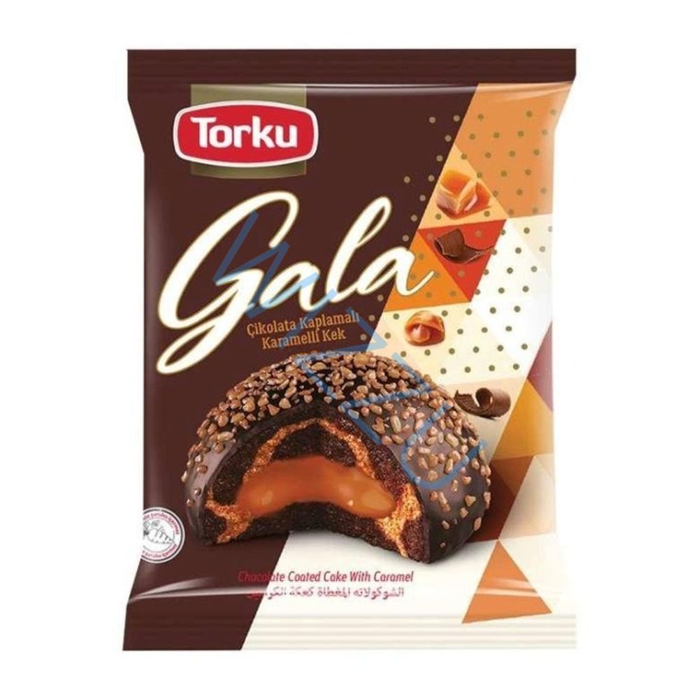 Кекс в шоколадной глазури с карамелью Торку Gala, 50 г