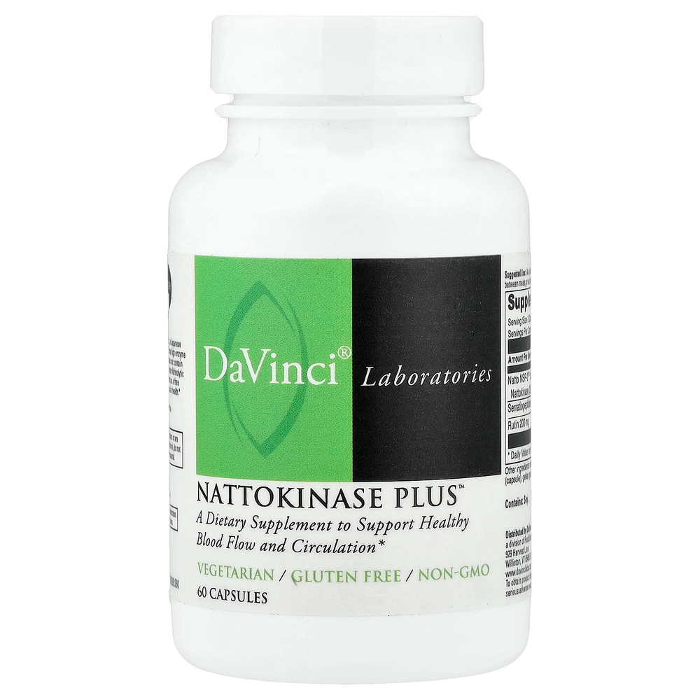 DaVinci Laboratories, Nattokinase Plus™, 60 капсул