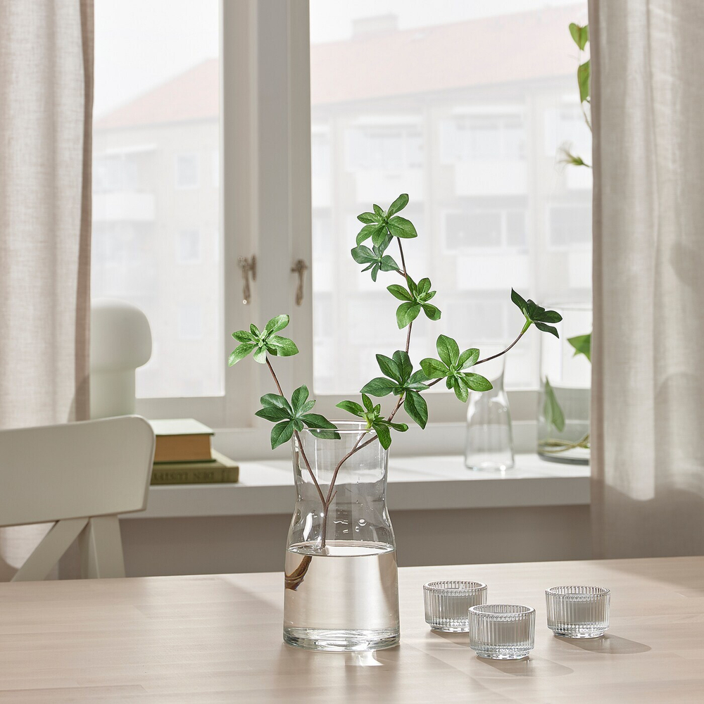 IKEA TIDVATTEN (ИКЕА ТИДВАТТЕН) — Ваза, прозрачное стекло, 17 см, фото 6