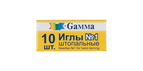 Иглы ручные штопальные №1, 10 шт, Gamma NIR-15