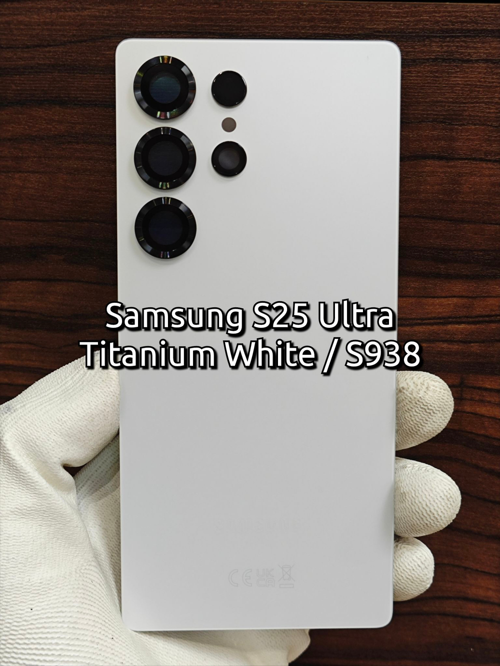 Задняя крышка ПРЕМИУМ для Samsung S25 Ultra S938 ( заднее стекло ) Цвет: Голубой Титан