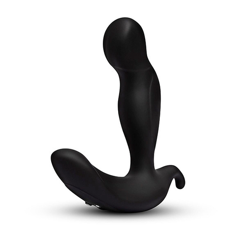 Черный анальный стимулятор с вращением и вибрацией 13см b-Vibe 360 Plug BV-049-BLK
