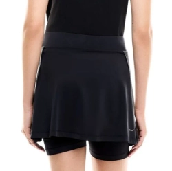 Теннисная юбка EA7 Woman Jersey - black/butter/asphalt