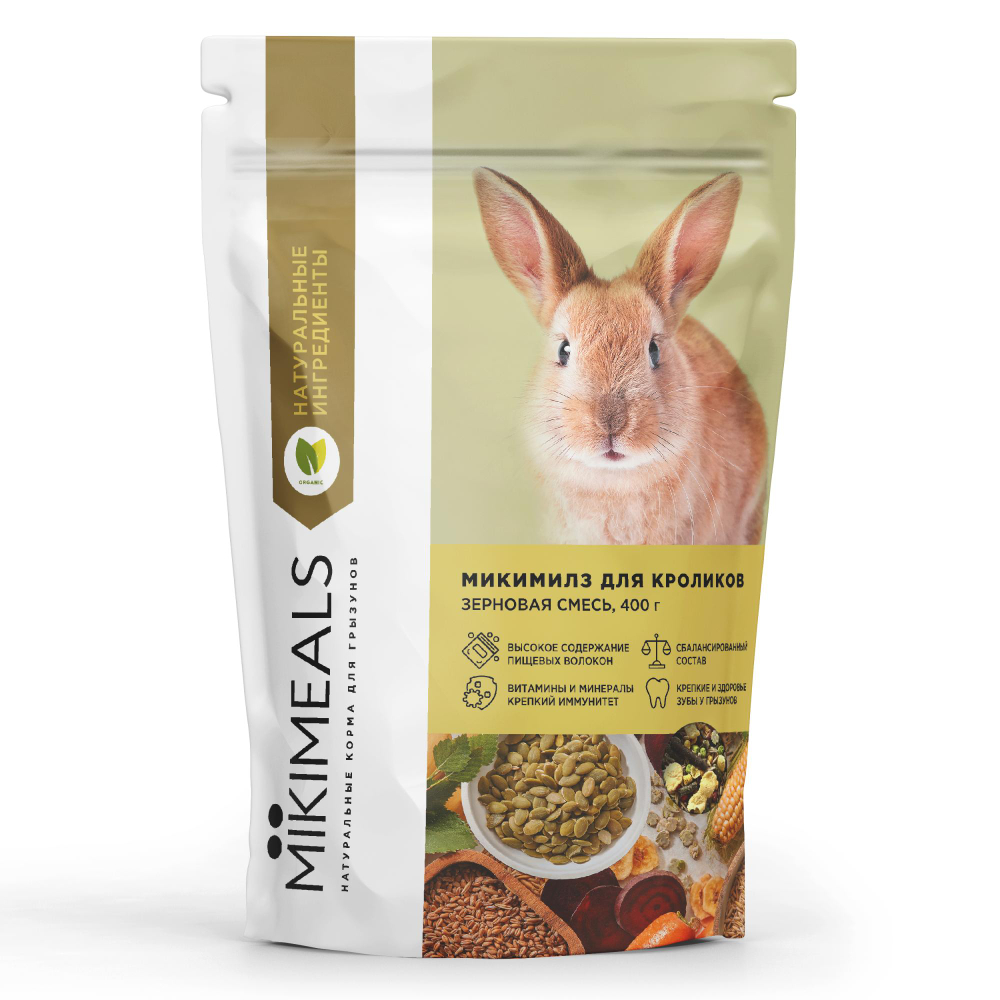 Mikimeals корм для кроликов 400 г